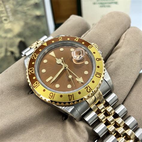 rolex gmt master ii root beer 16713 tritium dial years|rolex 16713 root beer.